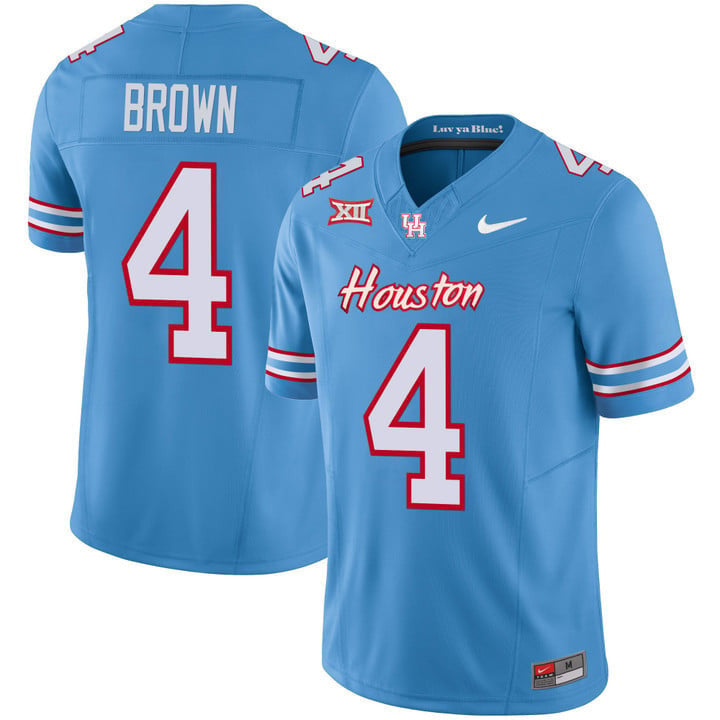 Men's Houston Cougars 2023 Oilers Inspired Vapor Jersey - All Stitched
