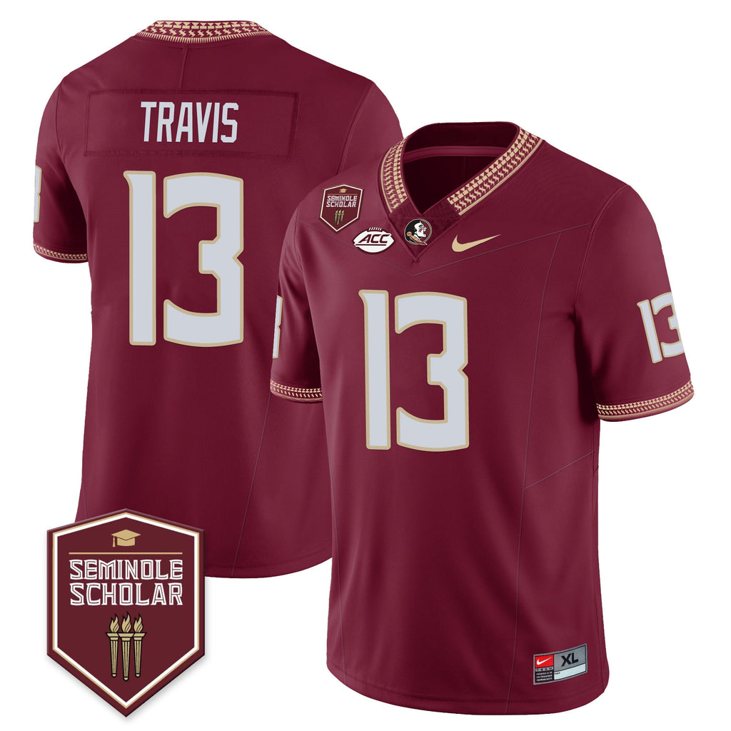 Men’s Florida State Seminoles Football Vapor Jersey – All Stitched