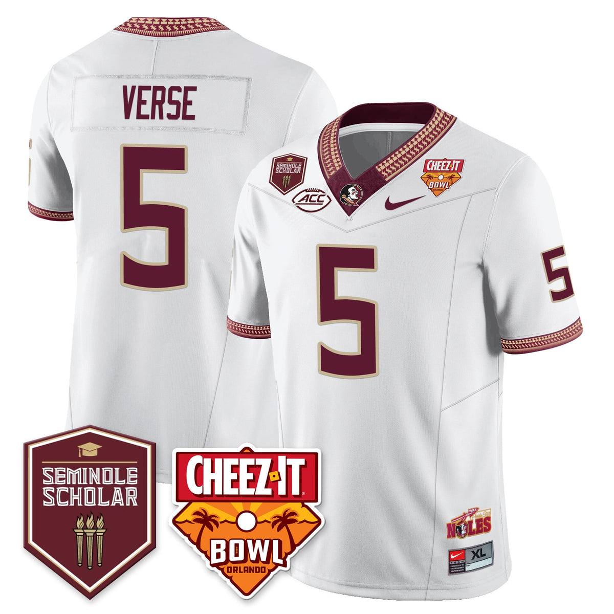 Youth’s Florida State Seminoles Football Vapor Jersey – All Stitched