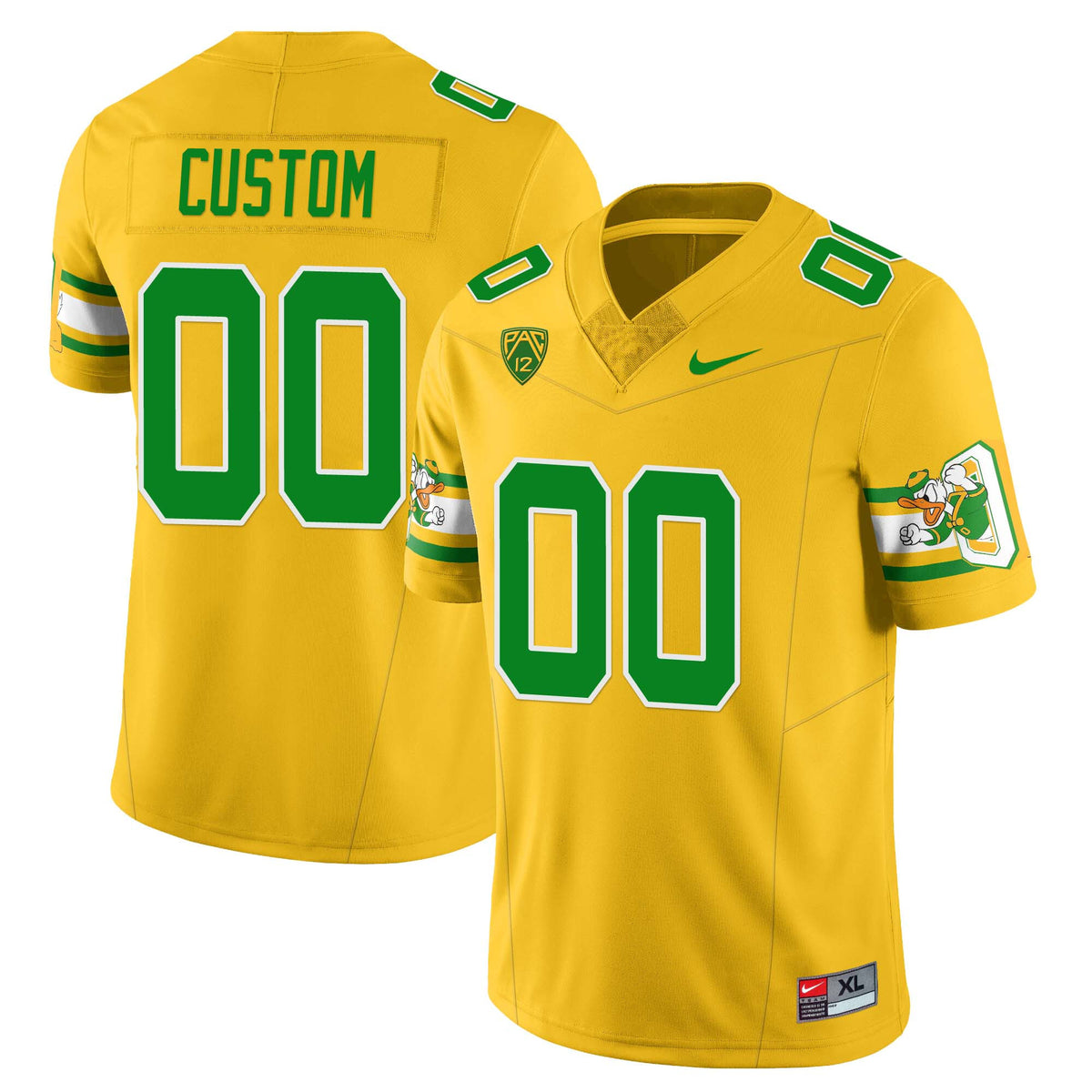 Menâs Oregon Ducks âMighty Oregonâ Throwback Football Custom Uniforms â All Stitched