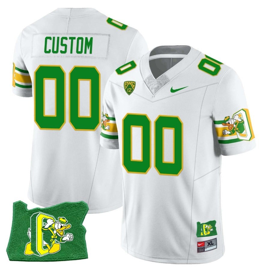 Women’s Oregon Ducks ‘Mighty Oregon’ Throwback Football Stitched Jersey – Oregon State
