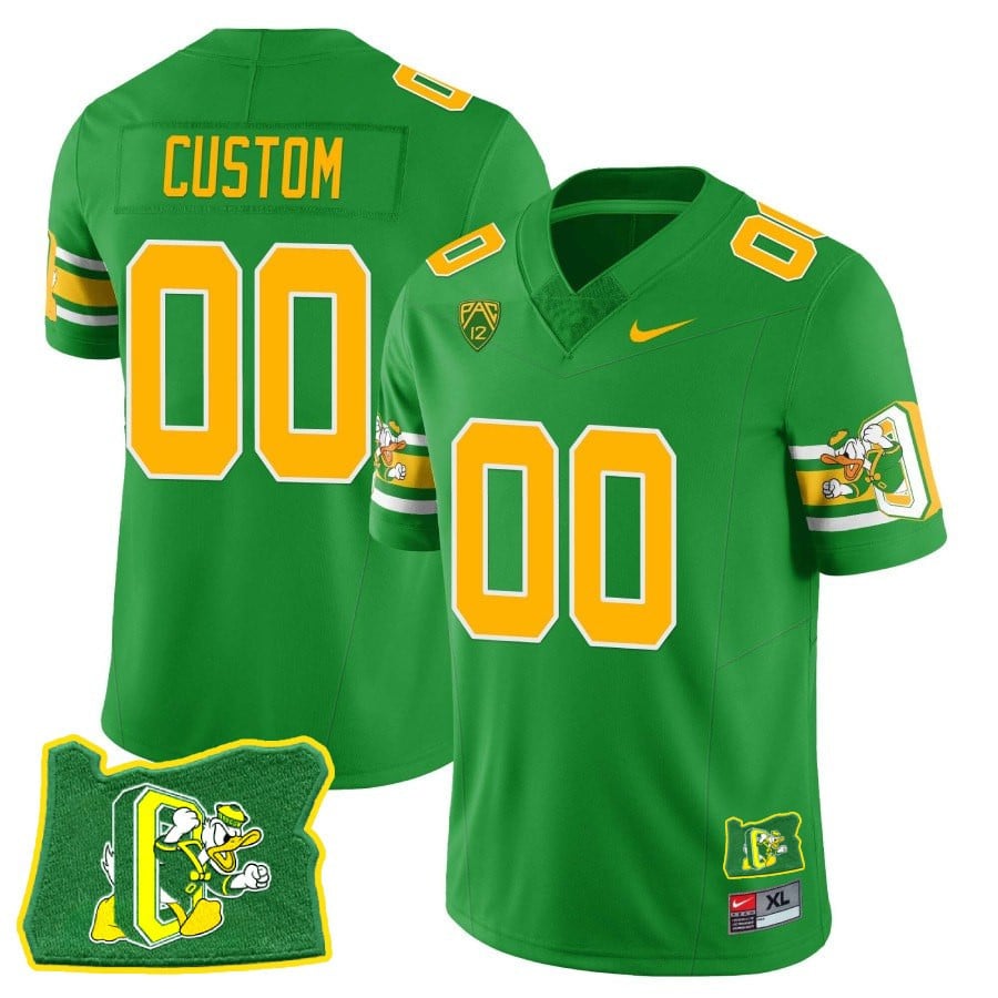 Women’s Oregon Ducks ‘Mighty Oregon’ Throwback Football Stitched Jersey – Oregon State