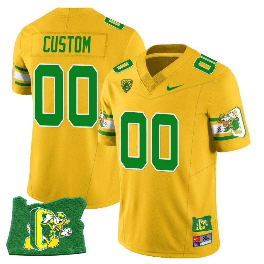 Custom Oregon Ducks âMighty Oregonâ Throwback Football Stitched Jersey â Oregon State