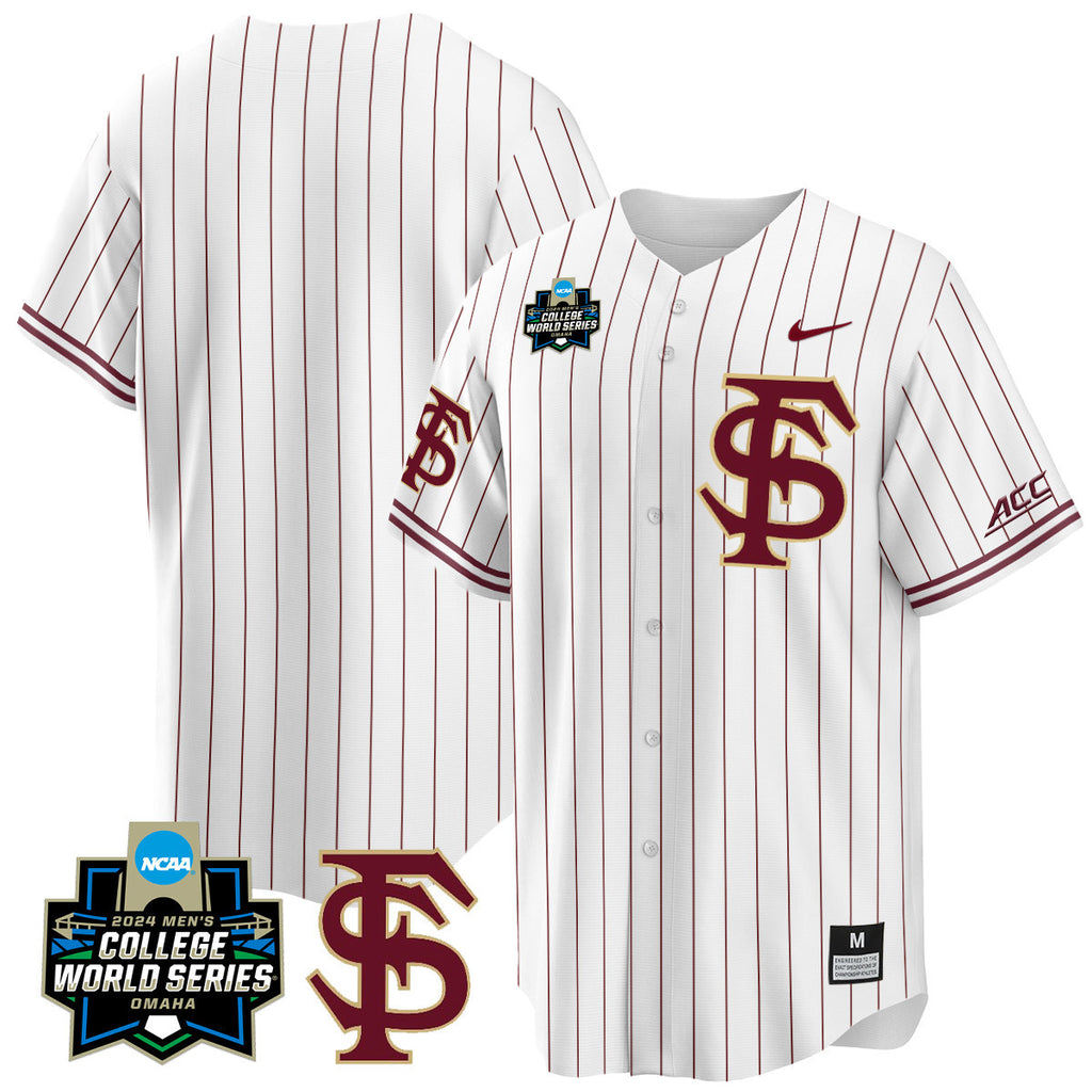Men's Florida State Seminoles 2024 College World Series Vapor Premier Limited Jersey V1 - All Stitched