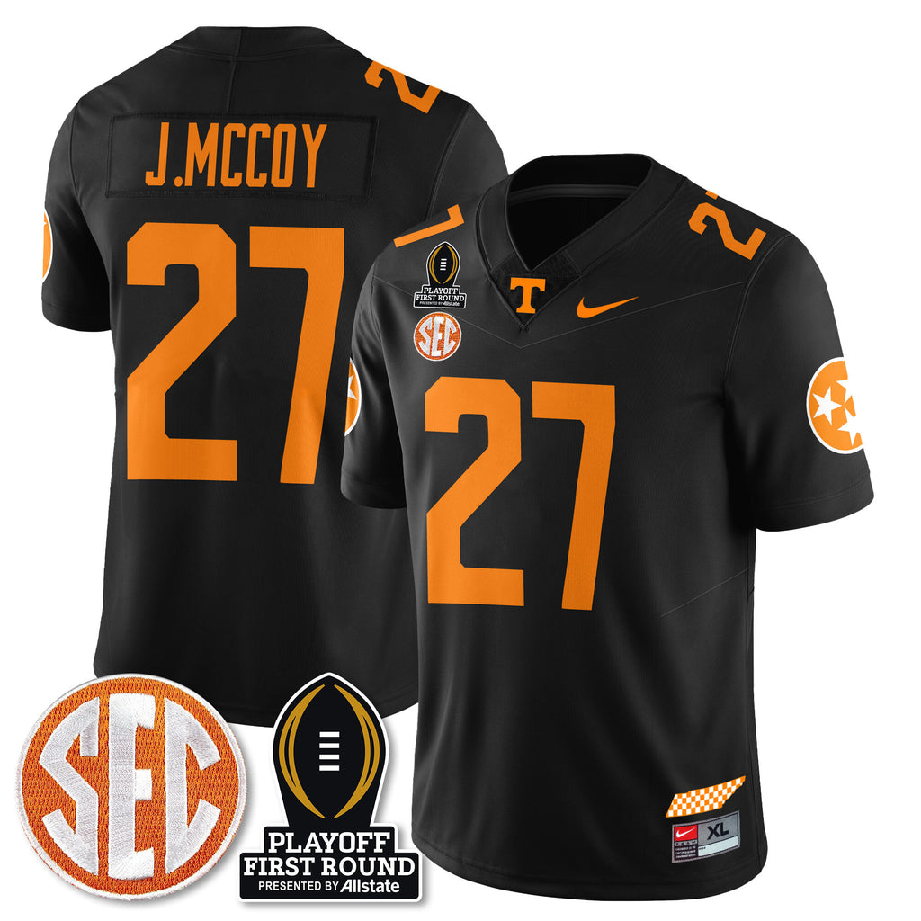 Men's Tennessee Volunteers Football Jersey - Playoff First Round Patch - All Stitched