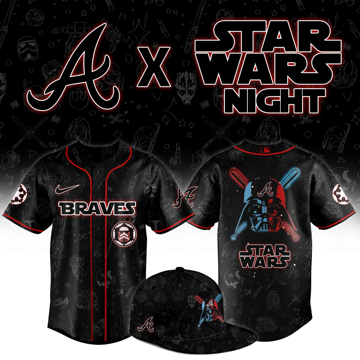 Atlanta Braves 2025 Star Wars Night Limited Jersey