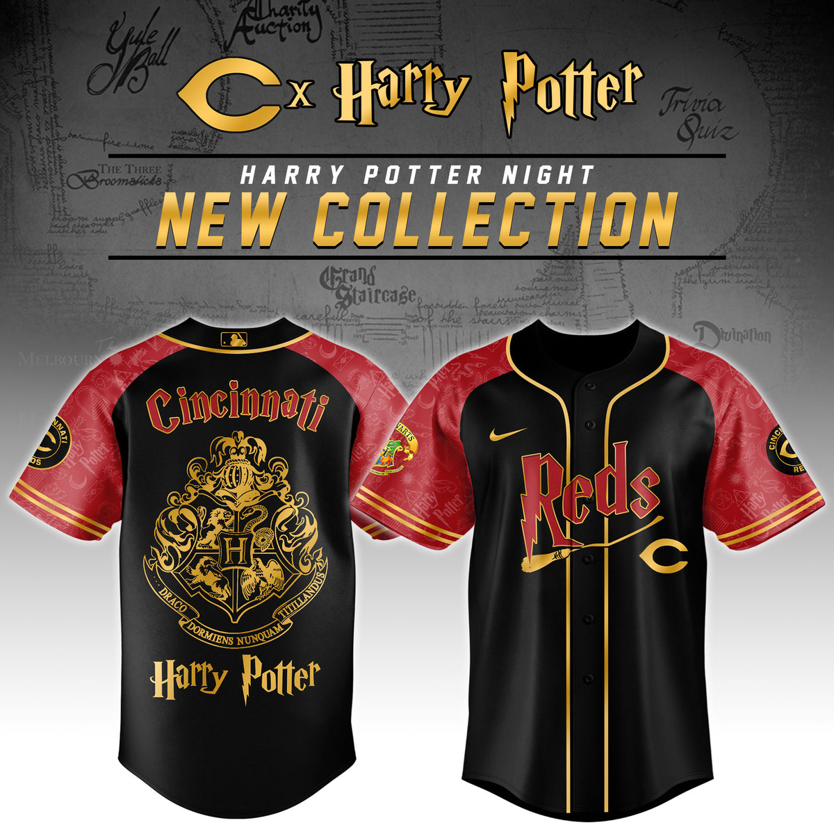 Cincinnati Reds Harry Potter Night Baseball Jersey