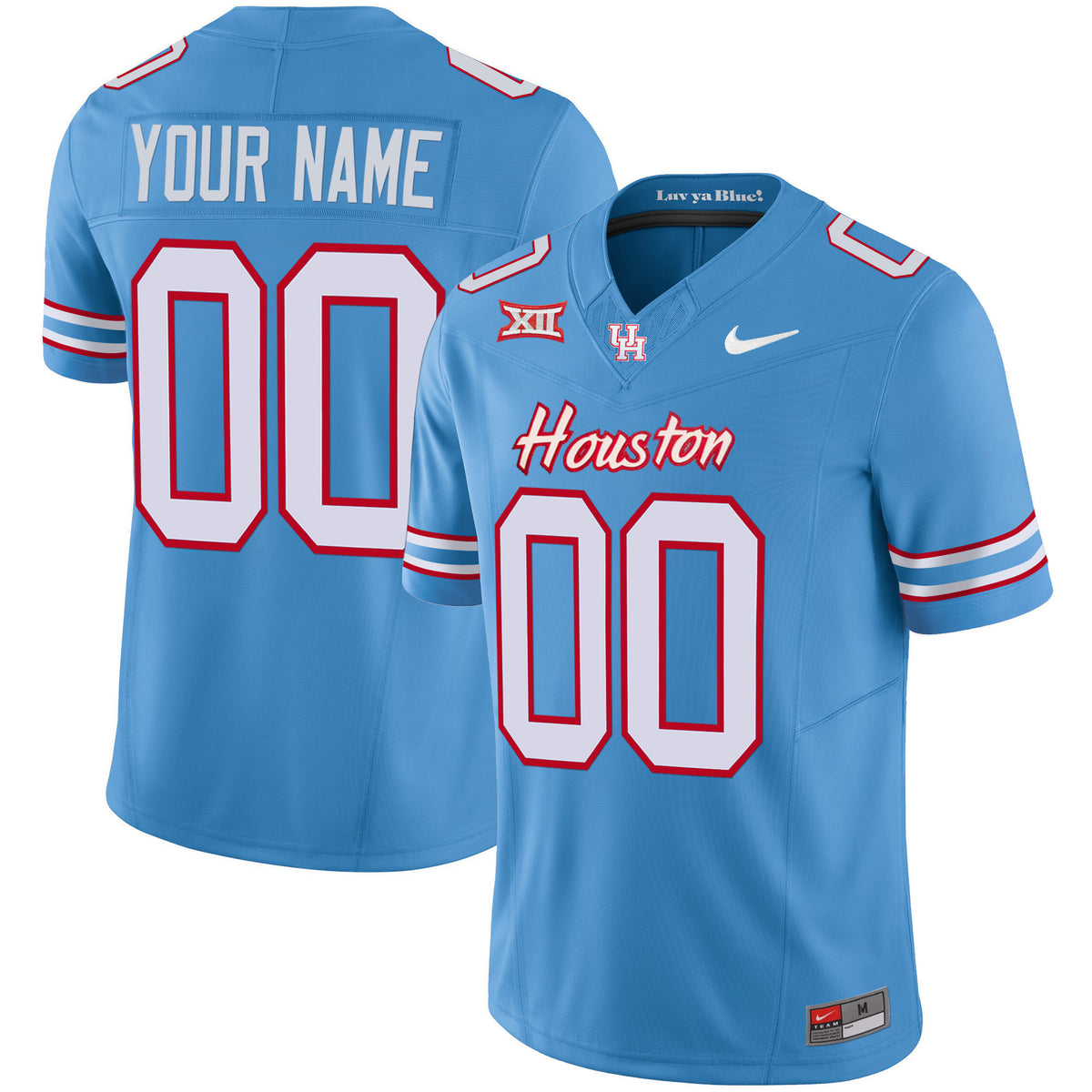 Houston Cougars 2023 Oilers Inspired Vapor Custom Jersey - All Stitched