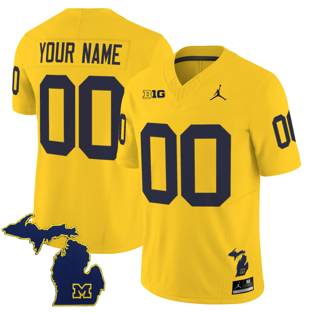 Michigan Wolverines 2025 Vapor Limited Custom Jersey V2 - All Stitched