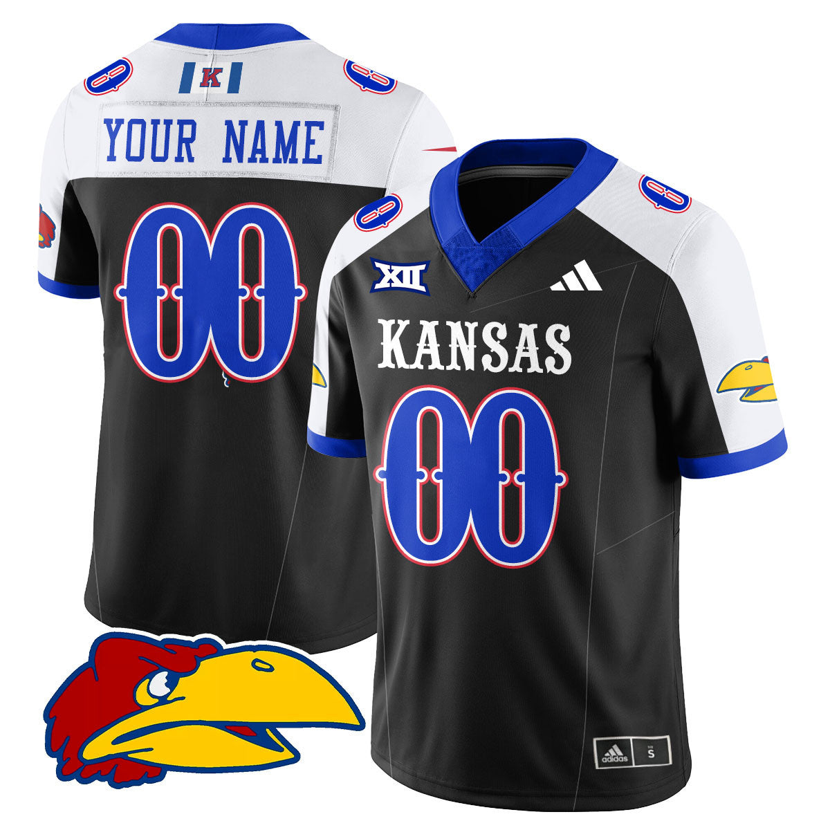 Custom Kansas Jayhawks Football 2025 Limited Jersey - All Stitched