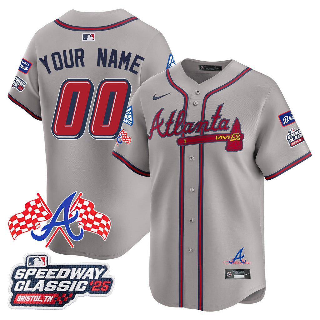 Atlanta Braves 2025 Speedway Classic Limited Custom Jersey V1 - All Stitched