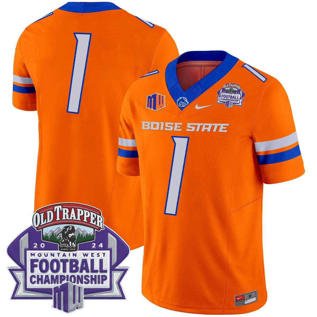 Men's Boise State Broncos 2024 Championship Vapor Limited Jersey - All Stitched