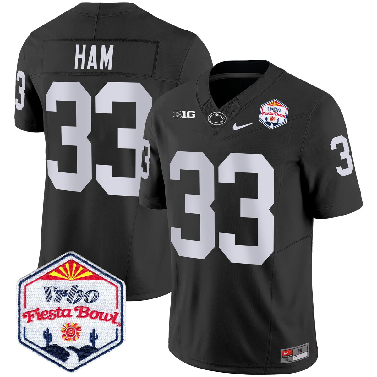Men's Penn State Nittany Lions 2024 The Fiesta Bowl Patch Vapor Limited Jersey - All Stitched