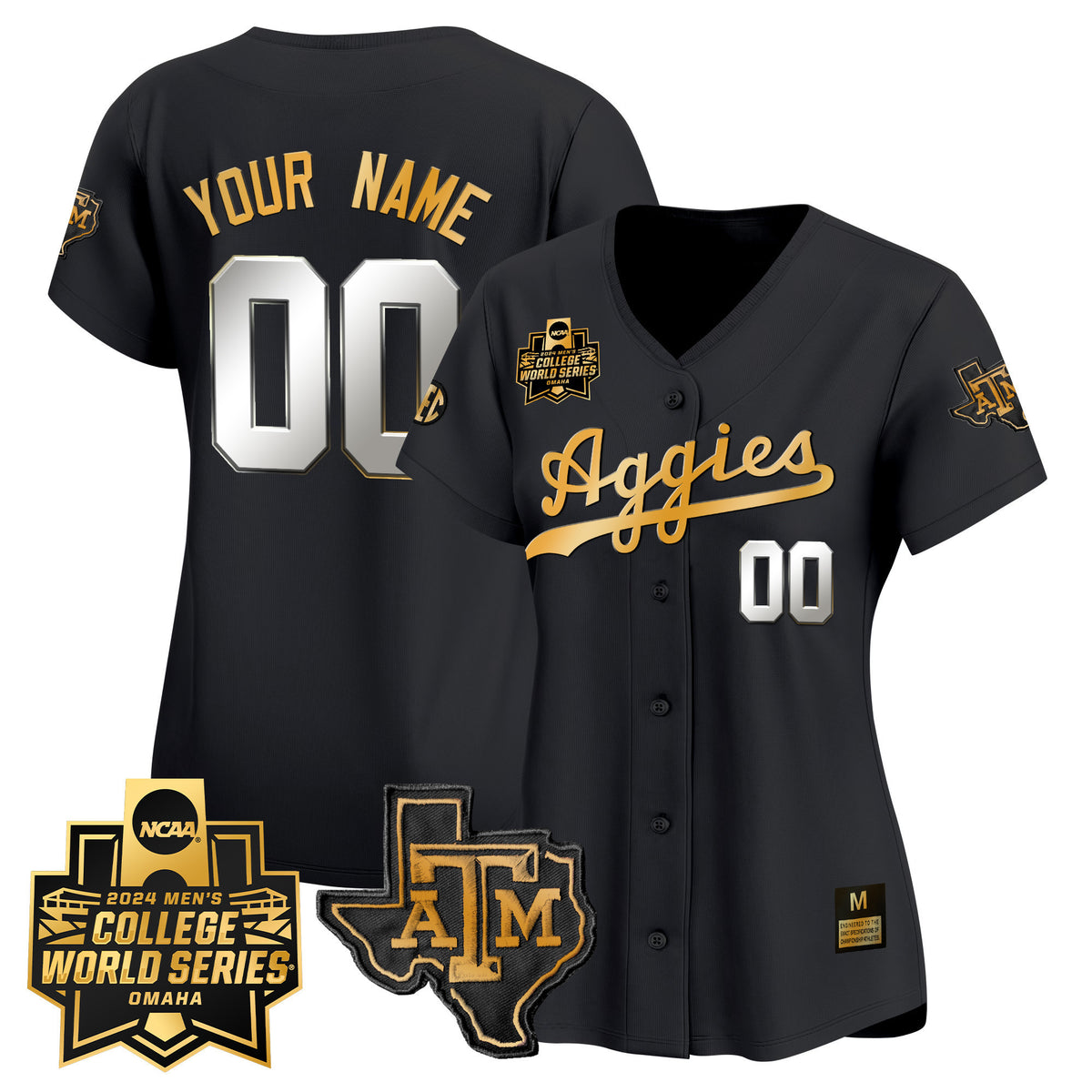 Texas A&M Aggies 2024 College World Series Vapor Premier Limited Custom Jersey - All Stitched