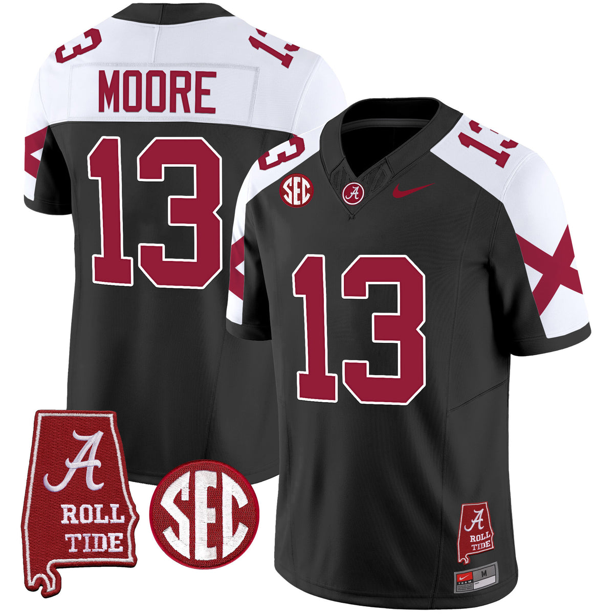 Men's Alabama Crimson Tide Vapor Limited Jersey V6 - Alabama Map - All Stitched