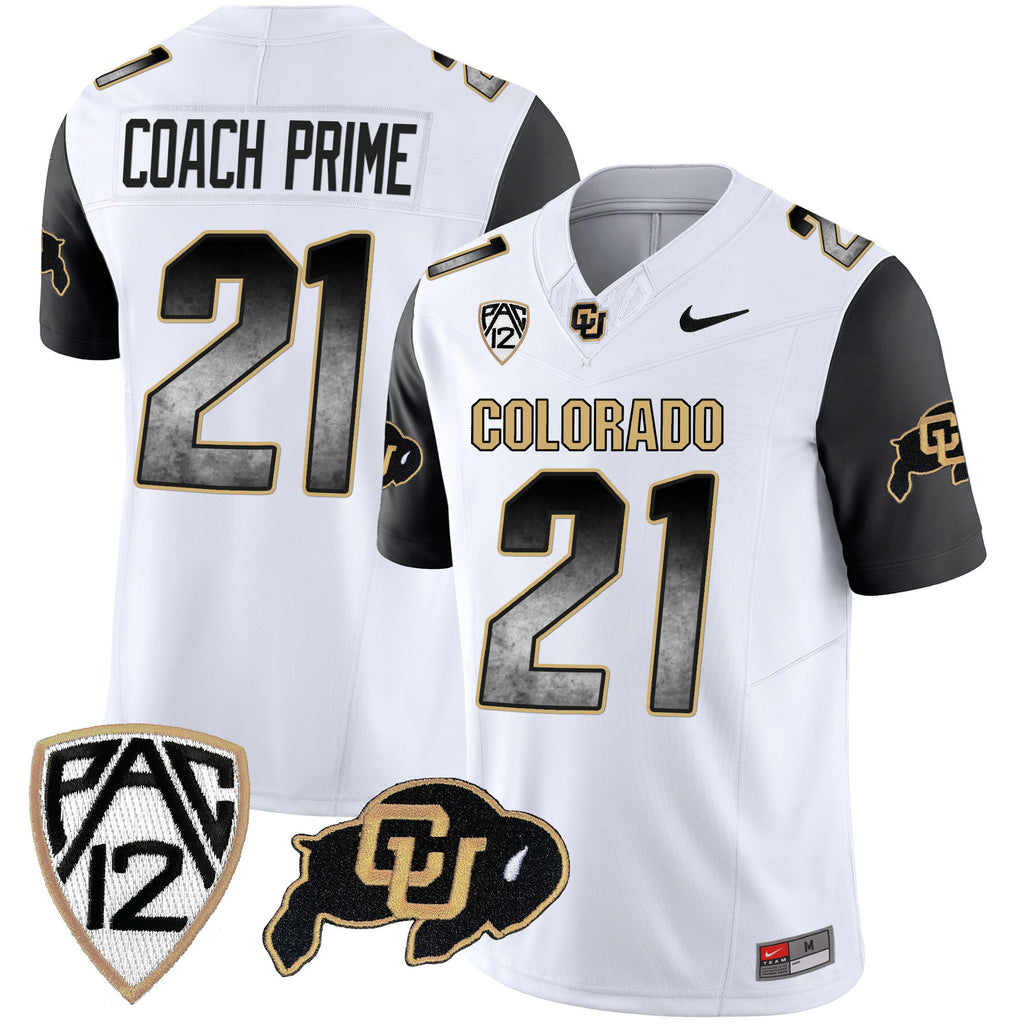Men's Colorado Buffaloes Arch Smoke Vapor Jersey - All Stitched