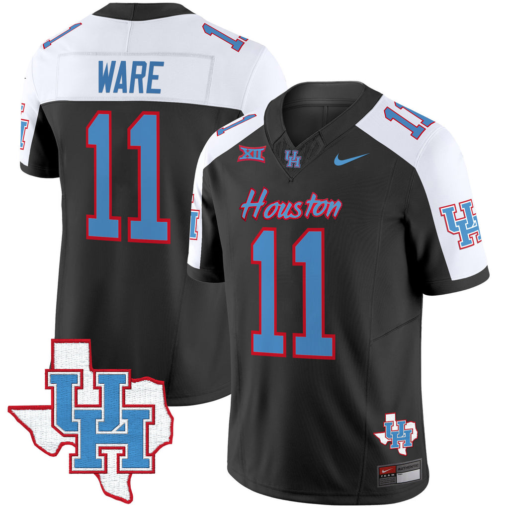 Men's Houston Cougars 2024 Oilers Inspired Vapor Limited Jersey - All Stitched
