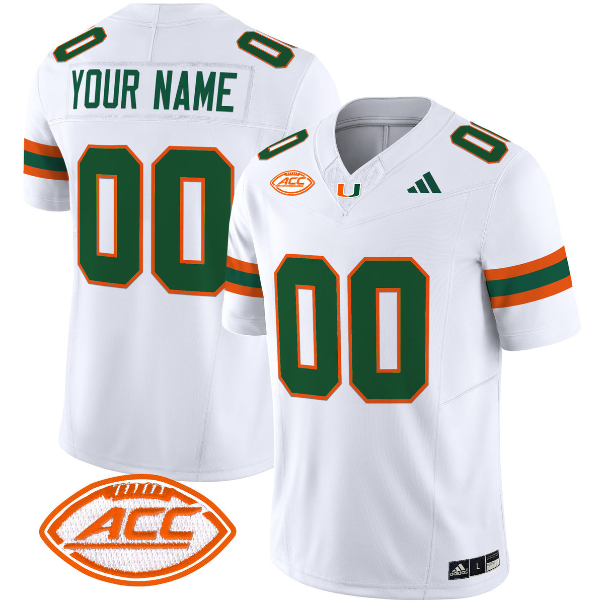 Miami Hurricanes 2024 Vapor Limited Custom Jersey - All Stitched