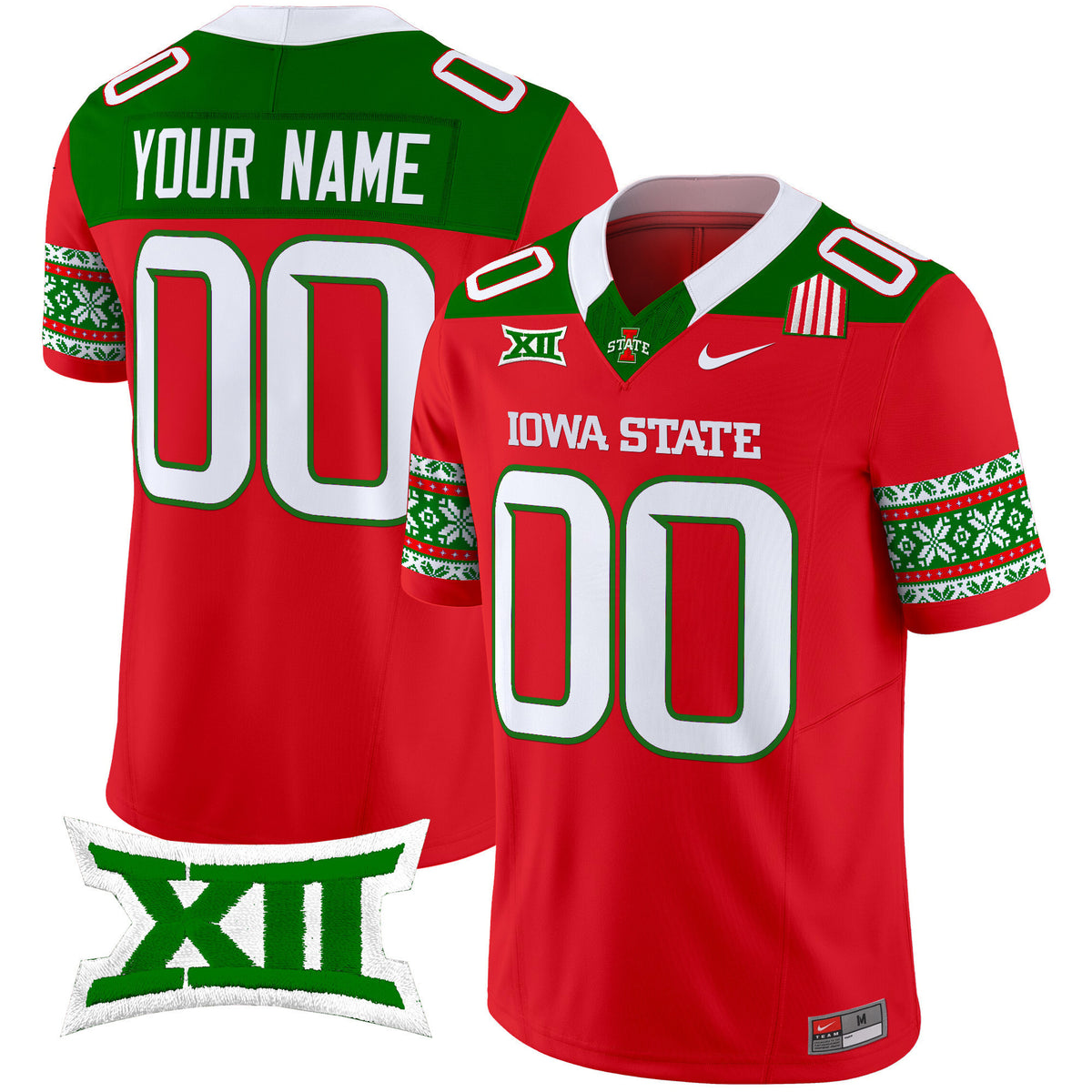 Iowa State Cyclones 2024 Christmas Vapor Limited Custom Jersey - All Stitched