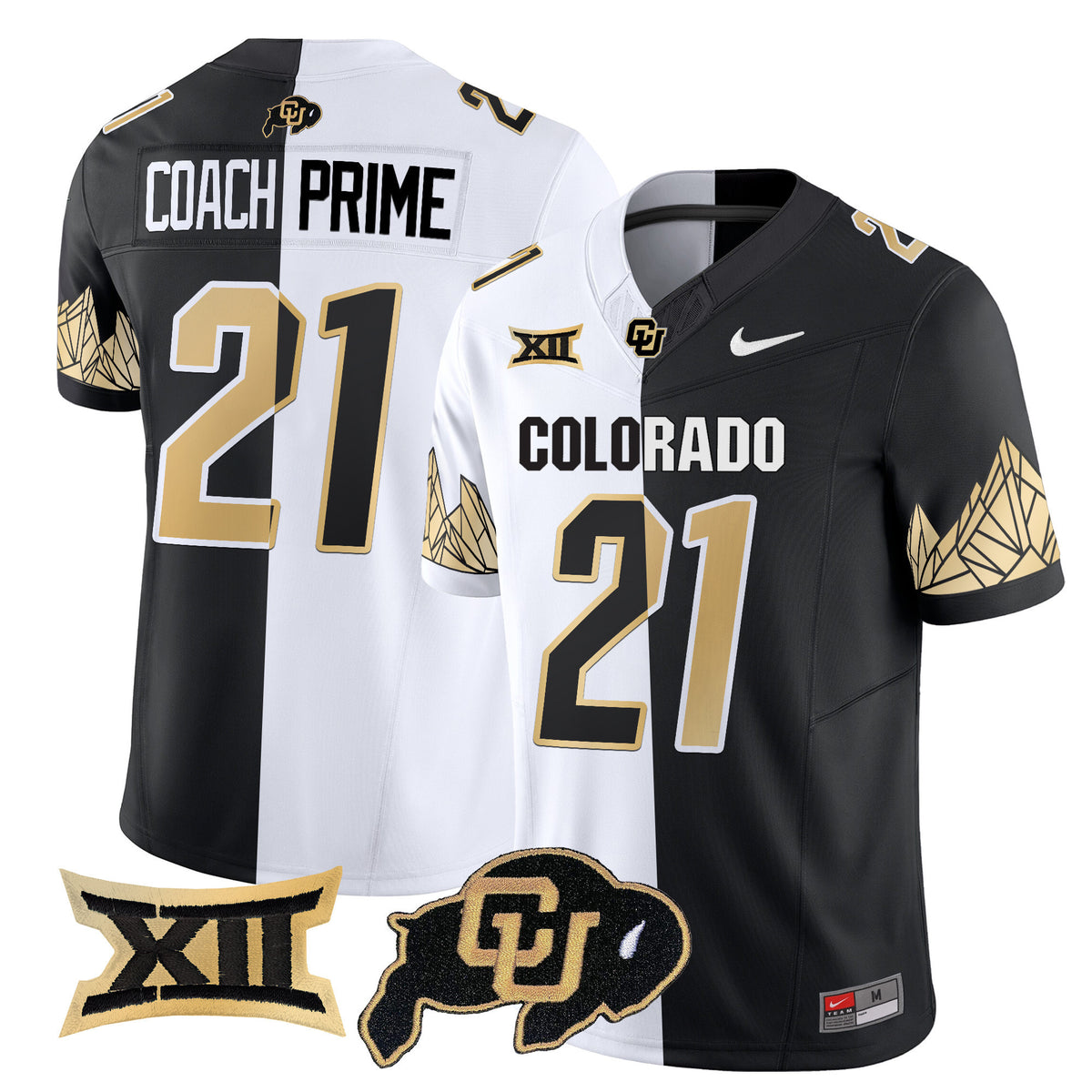 Men's Colorado Buffaloes Vapor Limited Jersey V4 - Big 12 XII Patch - All Stitched