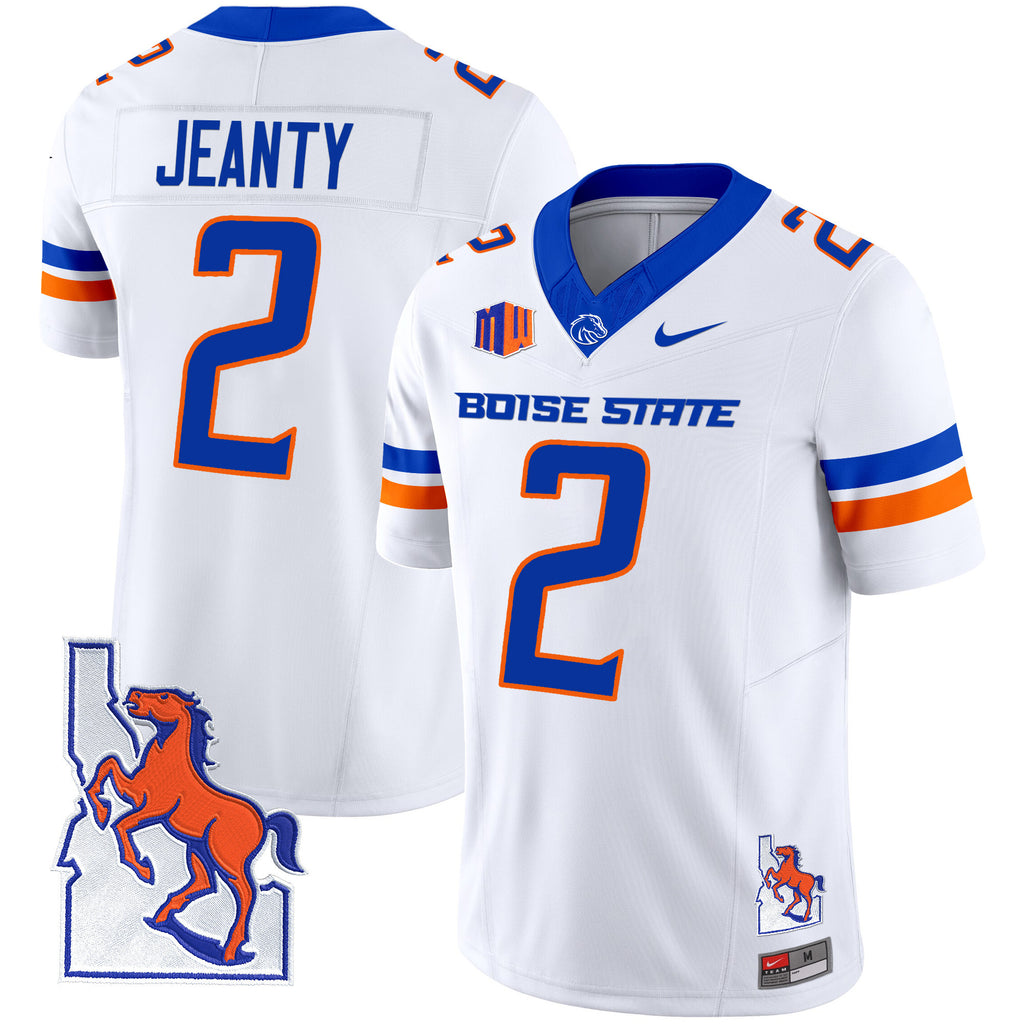 Men's Boise State Broncos 2024 Map Patch Vapor Limited Jersey - All Stitched