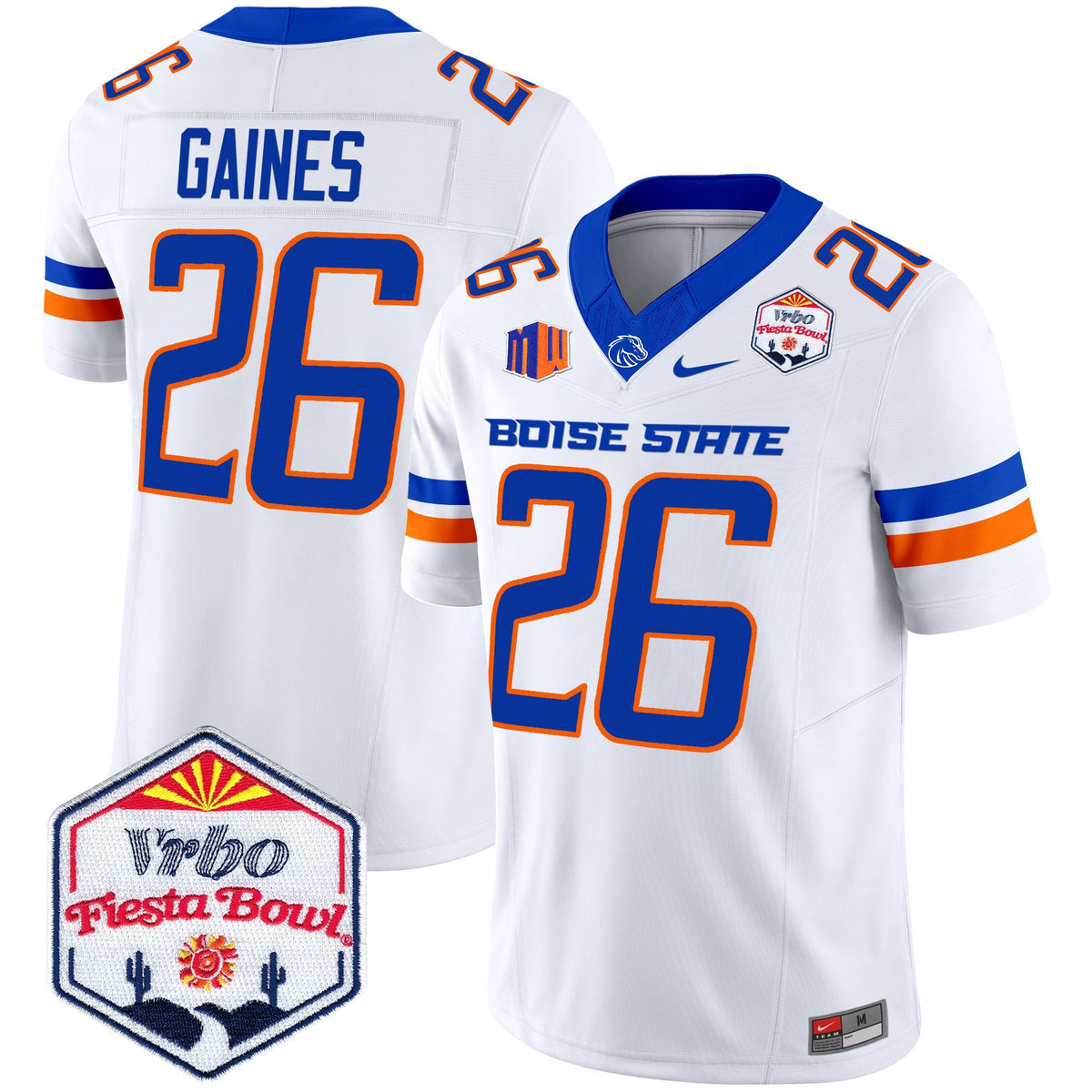 Men's Boise State Broncos 2025 The Fiesta Bowl Patch Vapor Limited Jersey - All Stitched