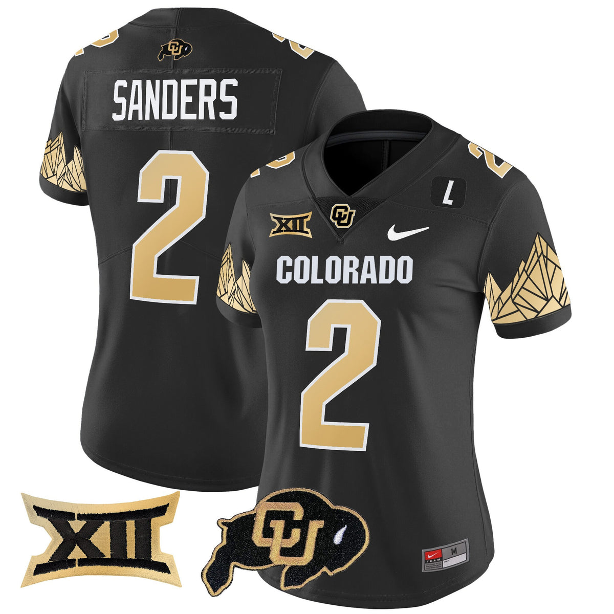 Women's Colorado Buffaloes Vapor Limited Jersey V4 - Big 12 XII Patch - All Stitched