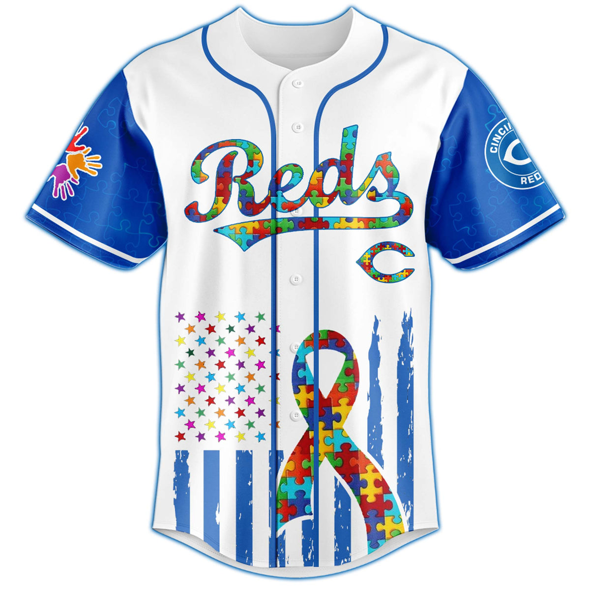 Cincinnati Reds × Special Autism Awareness Month Limited Edition Jersey