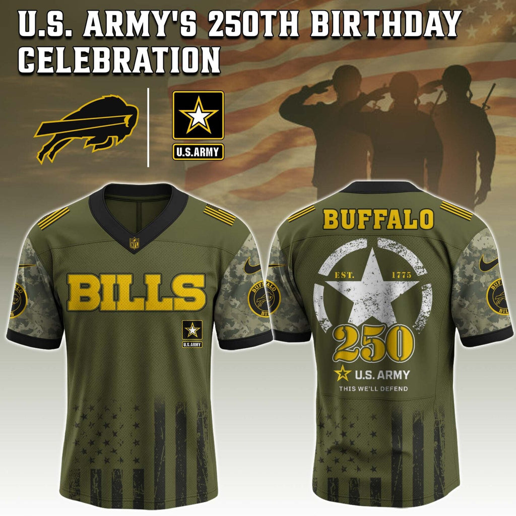 Buffalo Bills NFL x U.S. ARMY'S 250TH Birthday Special Edition Jersey