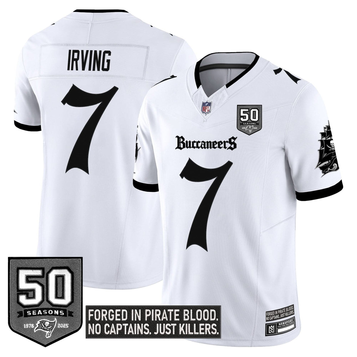 Tampa Bay Buccaneers 'Gothic Pirate Shadows Edition' Limited Jersey - All Stitched