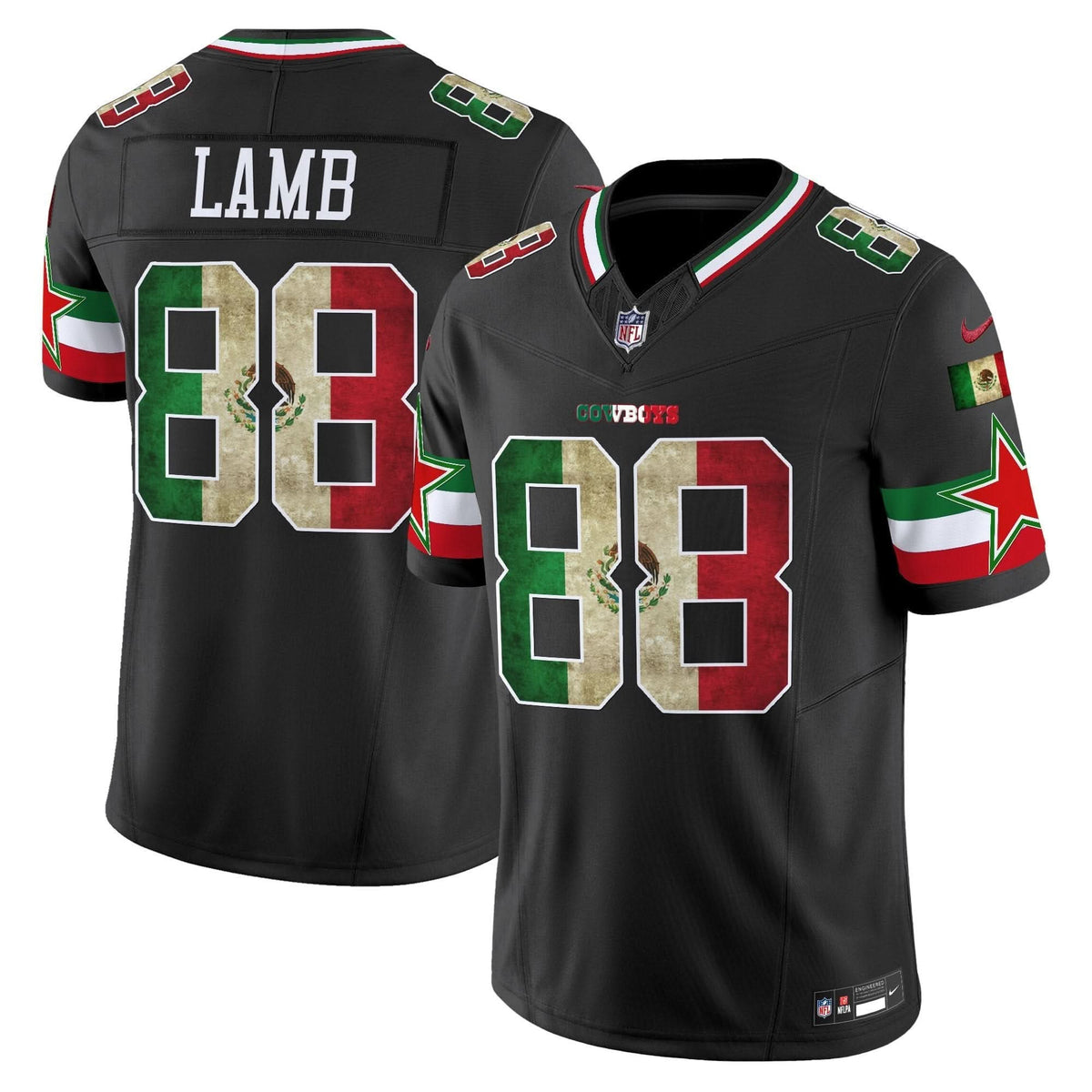 Dallas Cowboys Mexico Vapor Limited Jersey V3 - All Stitched