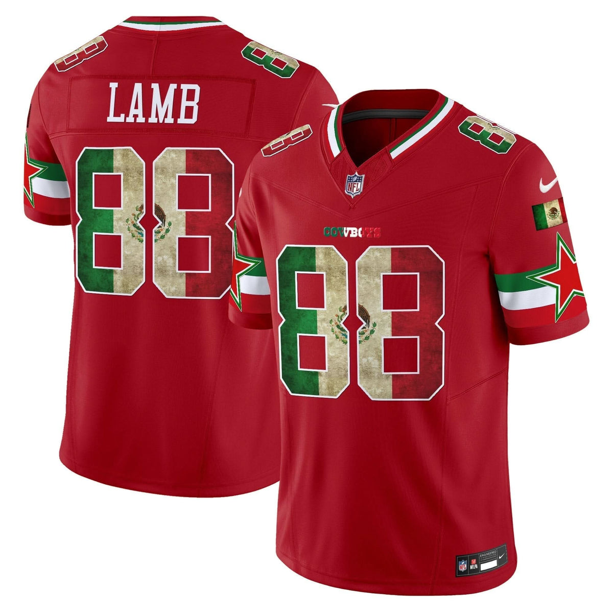 Dallas Cowboys Mexico Vapor Limited Jersey V3 - All Stitched