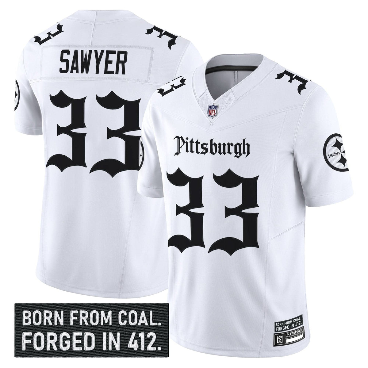 Pittsburgh Steelers 'Gothic Steel City Edition' Vapor Limited Jersey - All Stitched