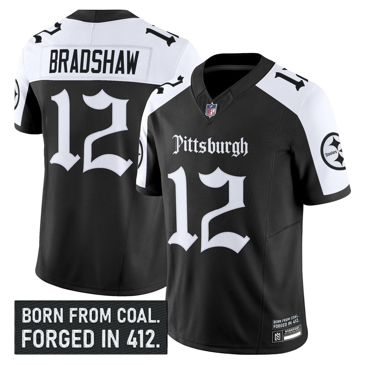 Pittsburgh Steelers 'Gothic Steel City Edition' Vapor Limited Jersey - All Stitched