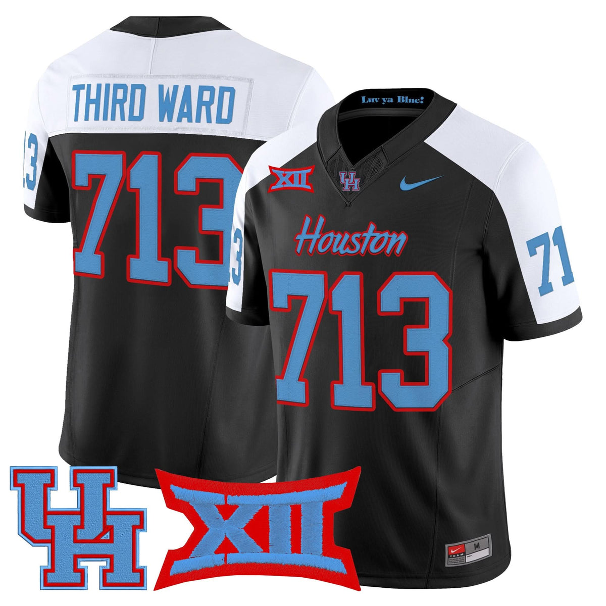 Houston Cougars 2025 Vapor Limited Jersey - All Stitched