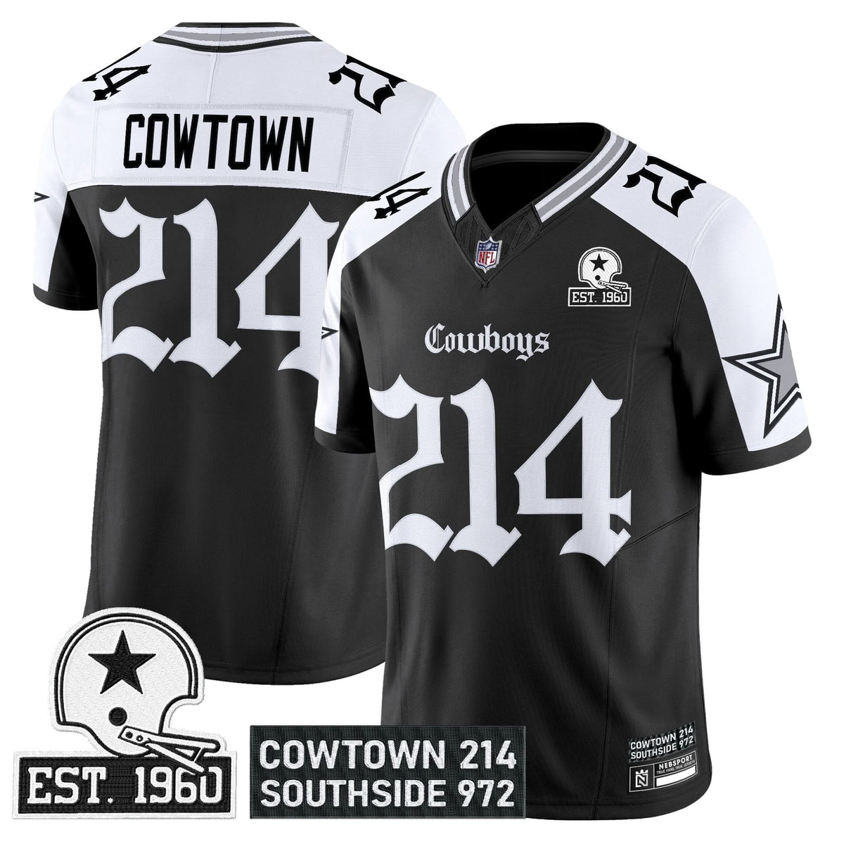 Dallas Cowboys 'Gothic Lone Star Edition' Vapor Limited Jersey - All Stitched