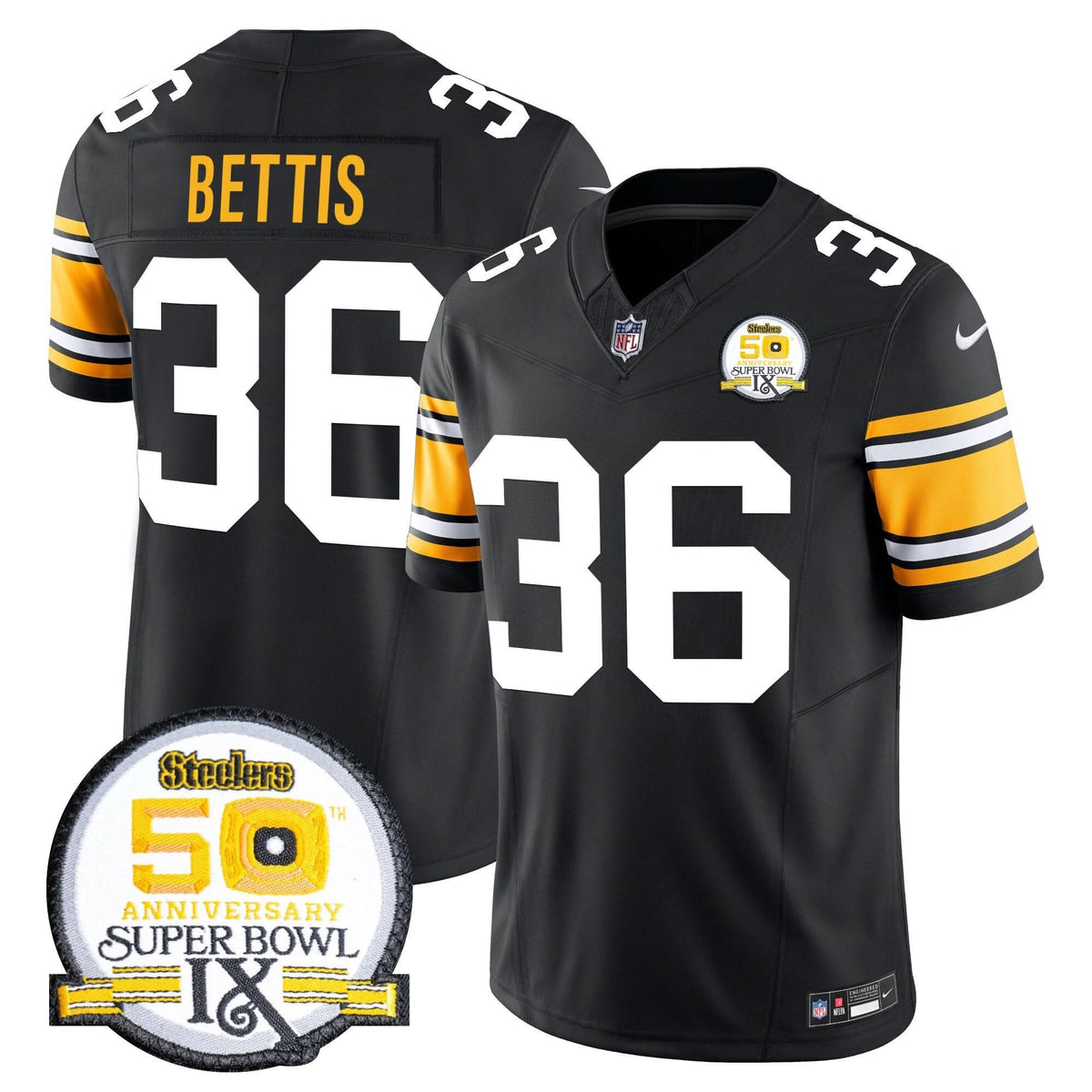 Pittsburgh Steelers Throwback 2024 Vapor Limited Jersey - All Stitched