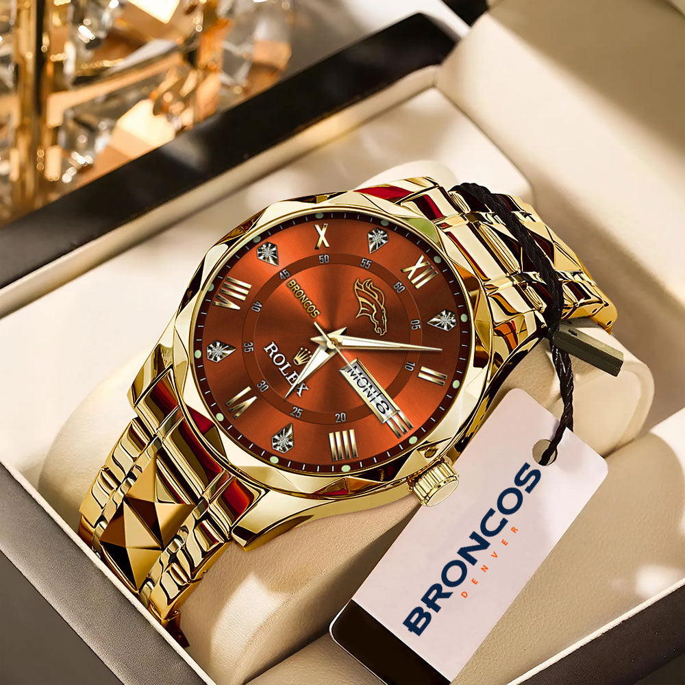 Denver Broncos x Rolex Alloy Luxury Quartz Watch
