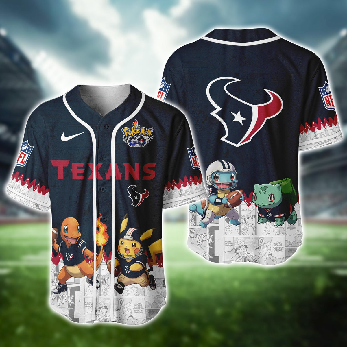HOU Texans Pokemon Jersey Limited Edition
