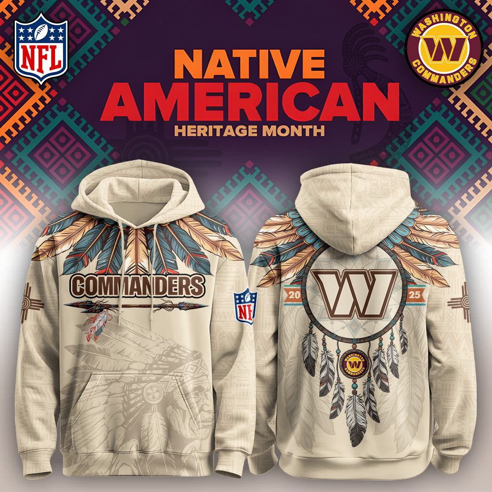 WAS Commanders-Native American Heritage Month Limited Editions Hoodie