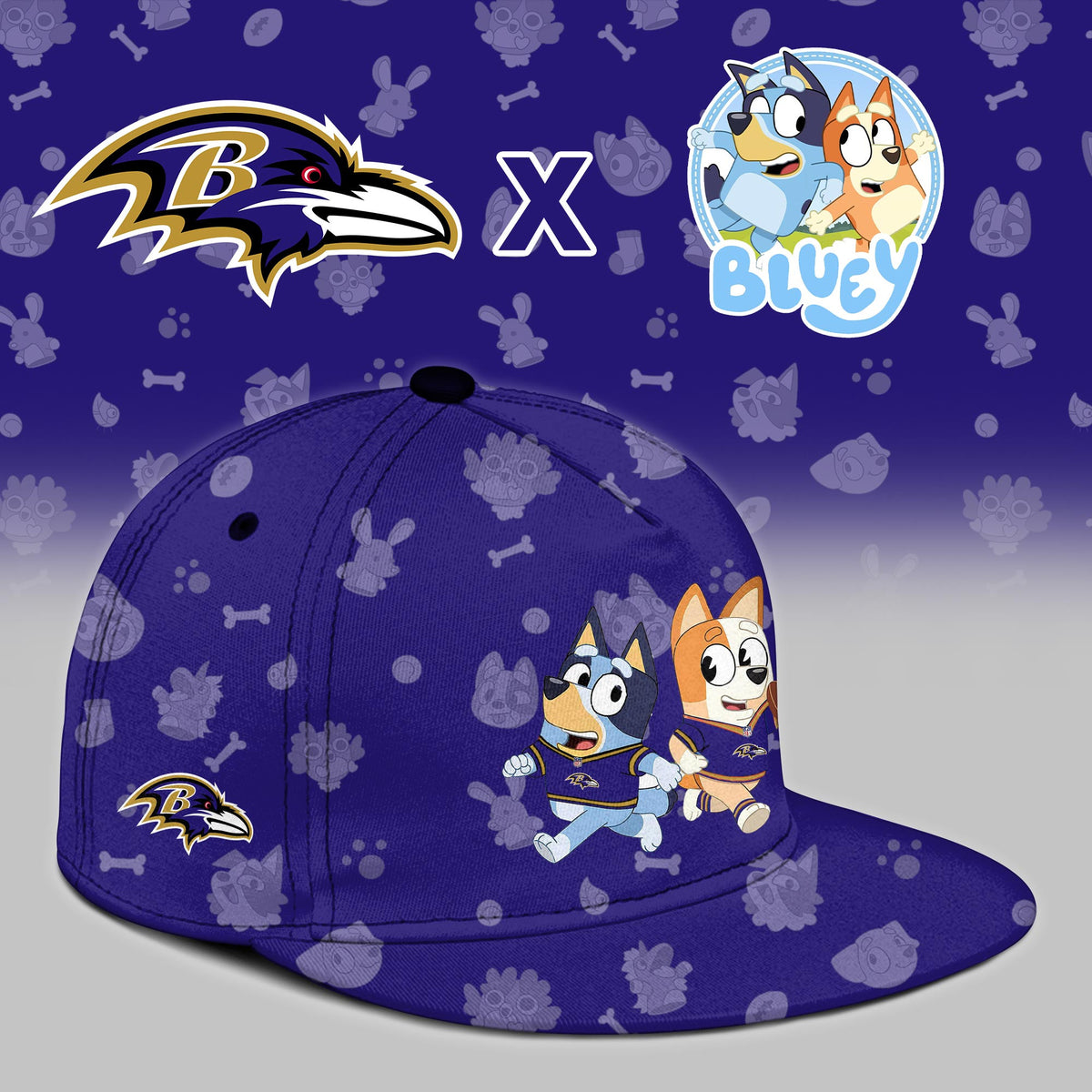 B.Ravens x Bluey Night Limited Hoodie