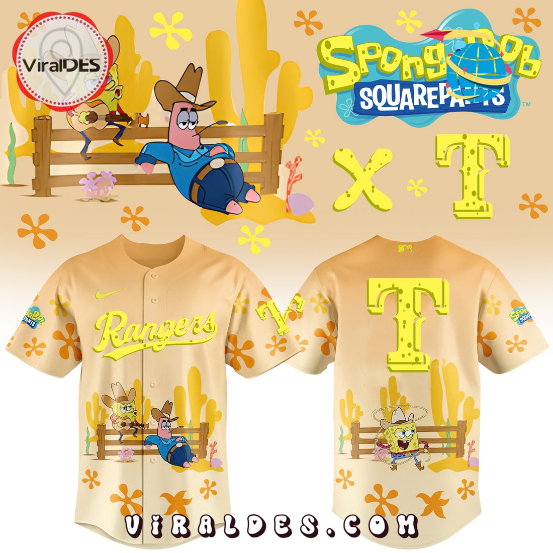 Spongebob Squarepants MLB Toronto Blue Jays Baseball Jersey